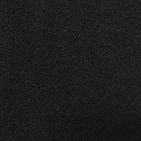 Jacquard 100% Polyester Knit Fabric, 258 gsm, 155 cm — Black