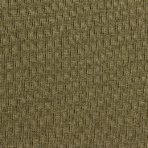 Olive Marl Rib Knit, Polyester