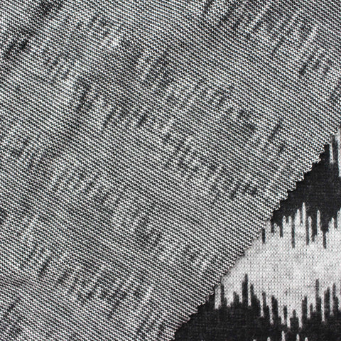 Grey Geometric Jacquard, Viscose