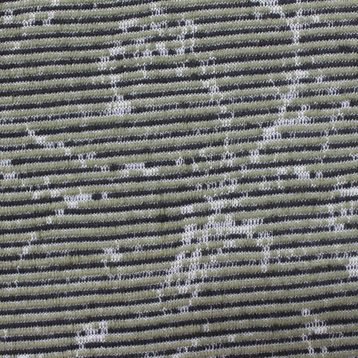 Dark Grey Horizontal-Stripe Jacquard, Poly-Cotton, 370 gsm