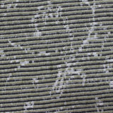 Dark Grey Horizontal-Stripe Jacquard, Poly-Cotton