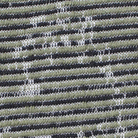 Dark Grey Horizontal-Stripe Jacquard, Poly-Cotton, 370 gsm