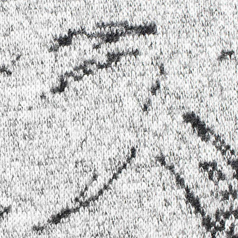 Black Abstract-Floral Jacquard, Viscose-Poly