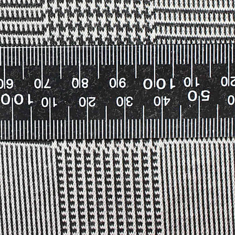 Black Plaid Jacquard, 250 gsm