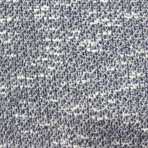Dark Blue Marl Chunky Knit, Poly-Cotton, 186 gsm