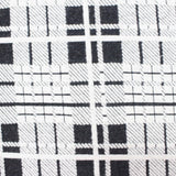 Black Plaid Jacquard, Viscose-Poly