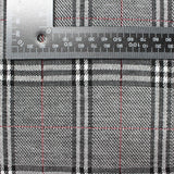 Black Plaid Jacquard, Viscose-Poly