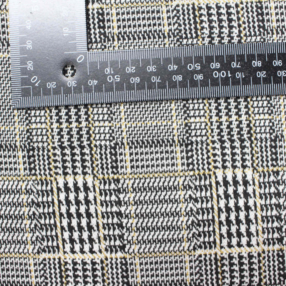 Black Plaid Jacquard, Polyester, 285 gsm