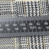 Black Plaid Jacquard, Polyester — texture