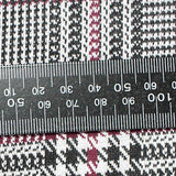 Black Houndstooth Jacquard, Poly-Viscose — texture