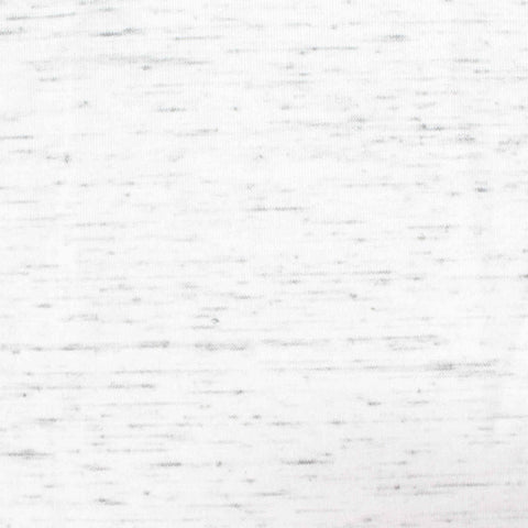 White Marl French Terry, Polyester, 253 gsm