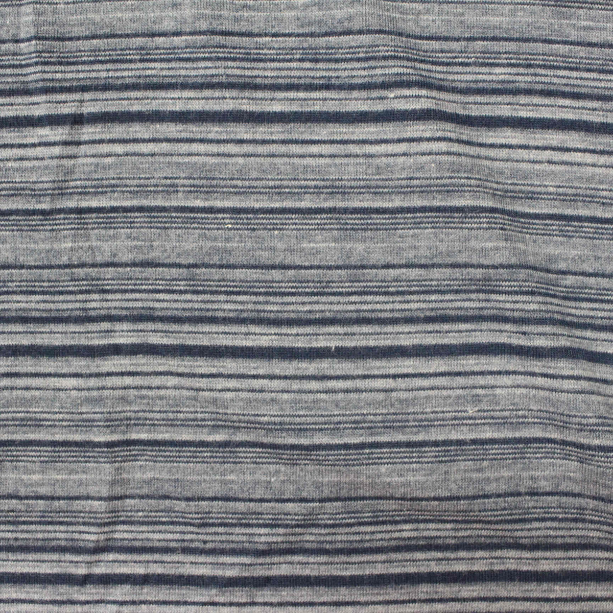 Dark Blue Stripes Jersey Knit, Polyester, 141 gsm
