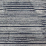 Dark Blue Stripes Jersey Knit, Polyester
