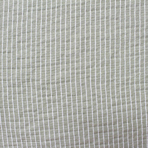 White Vertical-Stripe Crepe, Viscose, 230 gsm