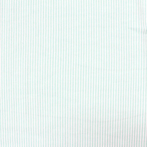 Light Green Vertical-Stripe Rib Knit, Poly-Viscose