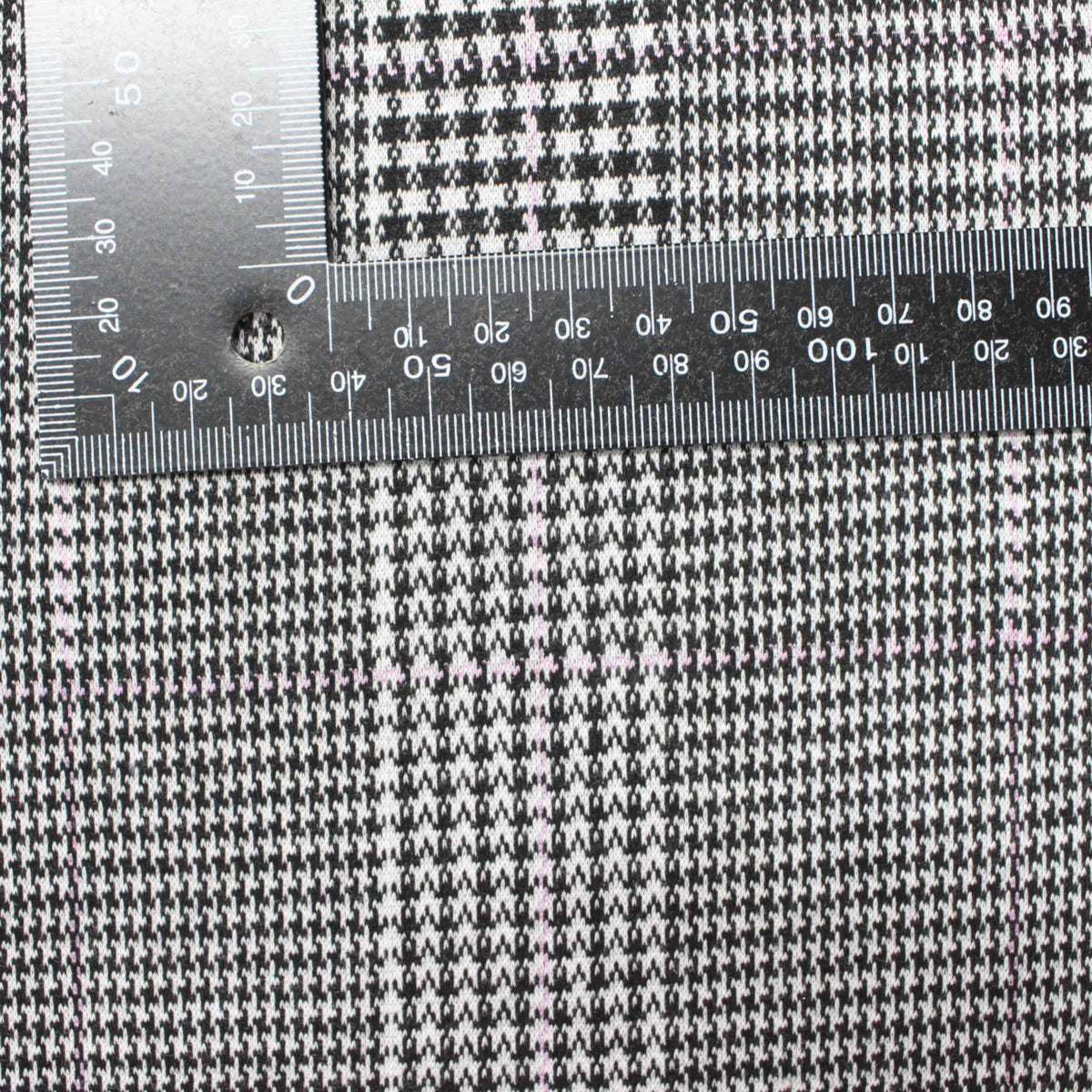Black Houndstooth Jacquard, Polyester, 279 gsm