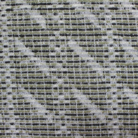 Black Dashes Jacquard, Poly-Cotton