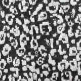 Black Leopard Jacquard, Viscose-Poly