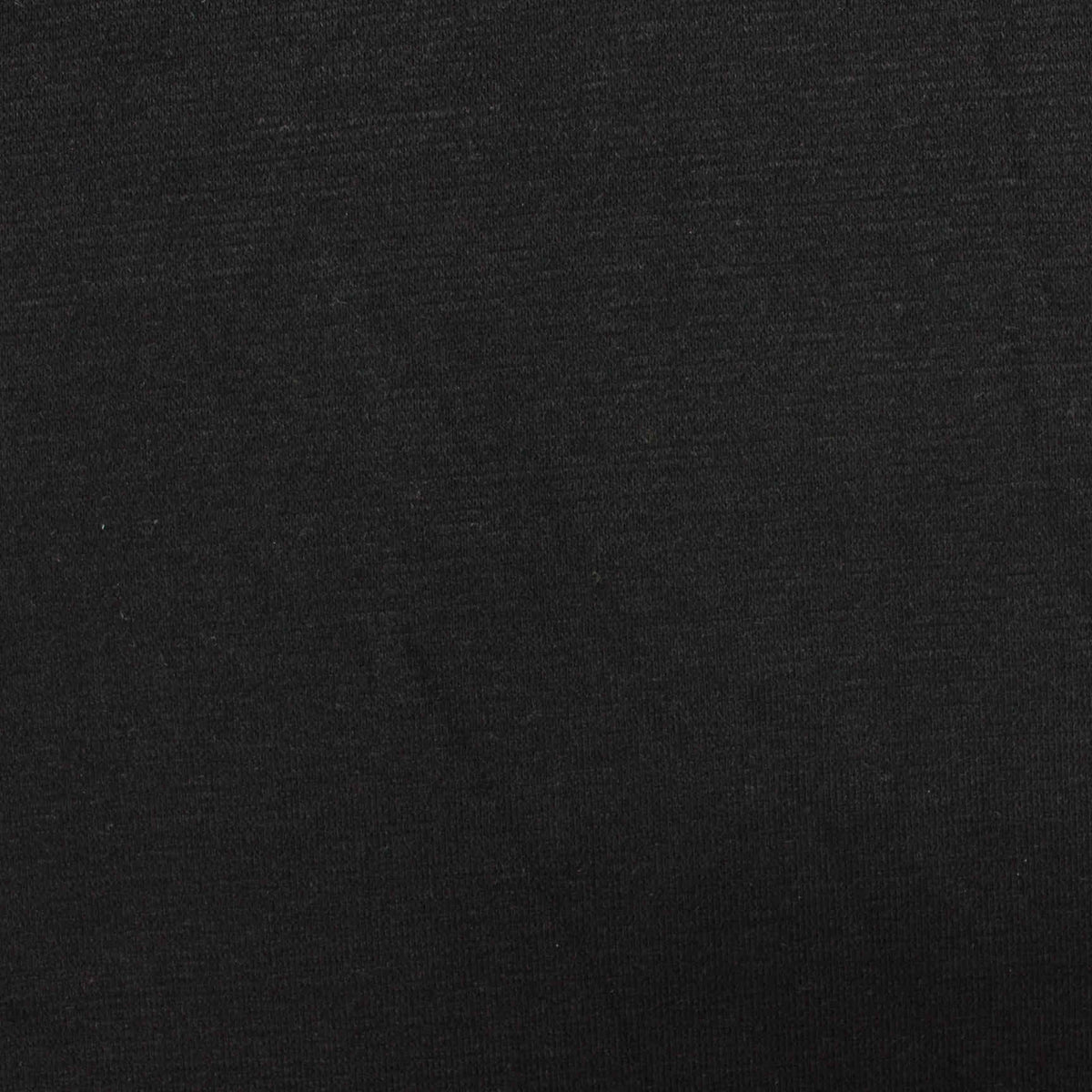 Polyester Viscose Stretch Rib Knit Fabric, 206 gsm, 148 cm — Black