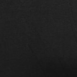 Polyester Viscose Stretch Rib Knit Fabric, 206 gsm, 148 cm — Black