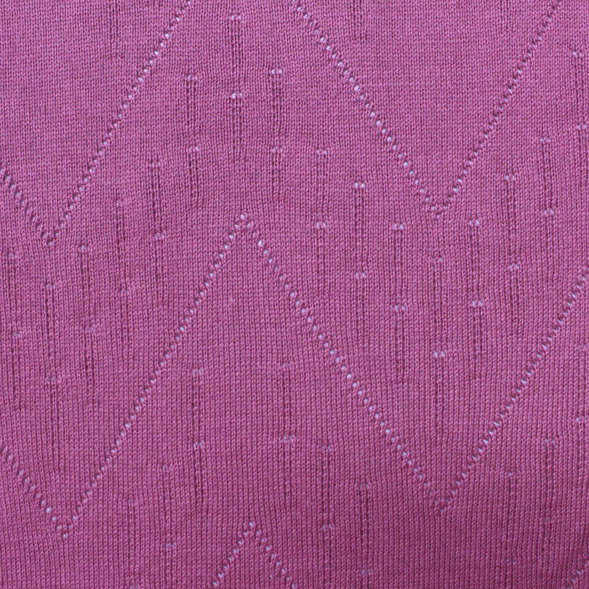 Magenta Eyelet Pointelle Knit, Cotton-Modal