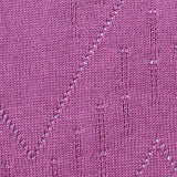 Magenta Eyelet Pointelle Knit, Cotton-Modal — texture
