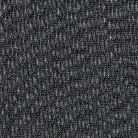Polyester Stretch Rib Knit Fabric, 249 gsm, 122 cm — Grey