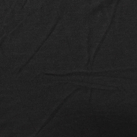 Polyester Viscose Jersey Knit Fabric, 146 gsm, 170 cm — Black