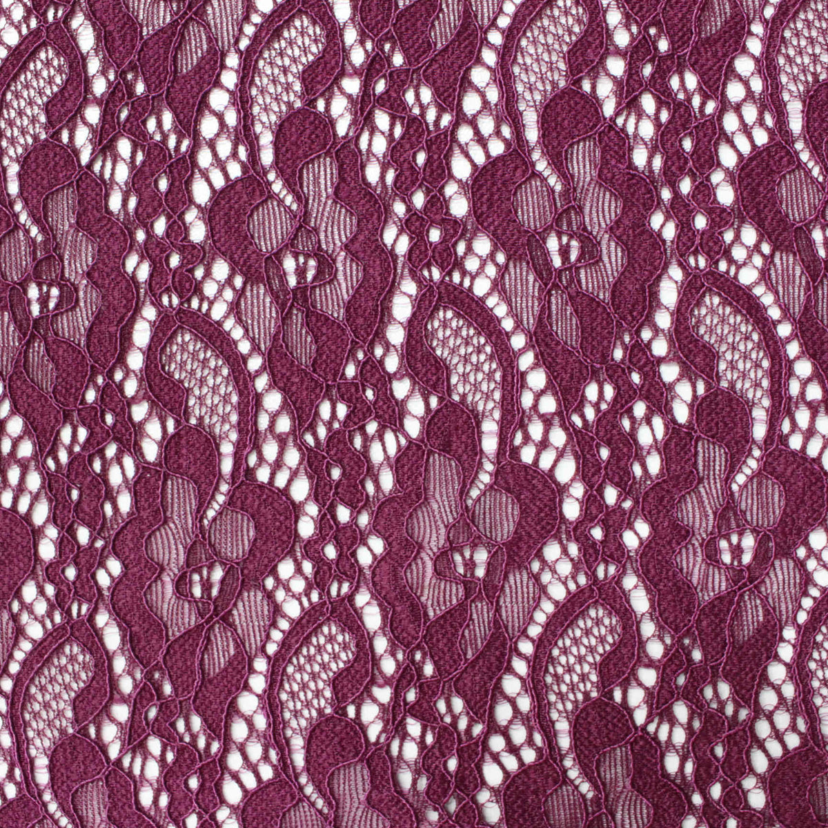 Nylon Stretch Lace Fabric, 159 gsm, 150 cm — Purple