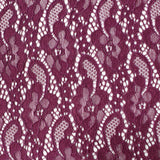 Nylon Stretch Lace Fabric, 159 gsm, 150 cm — Purple