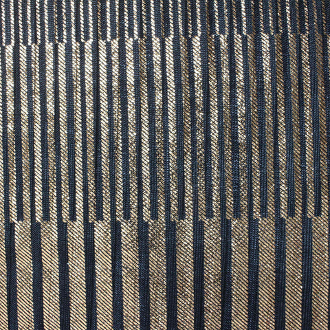 Dark Blue Stripes Rib Knit, Polyester, 186 gsm
