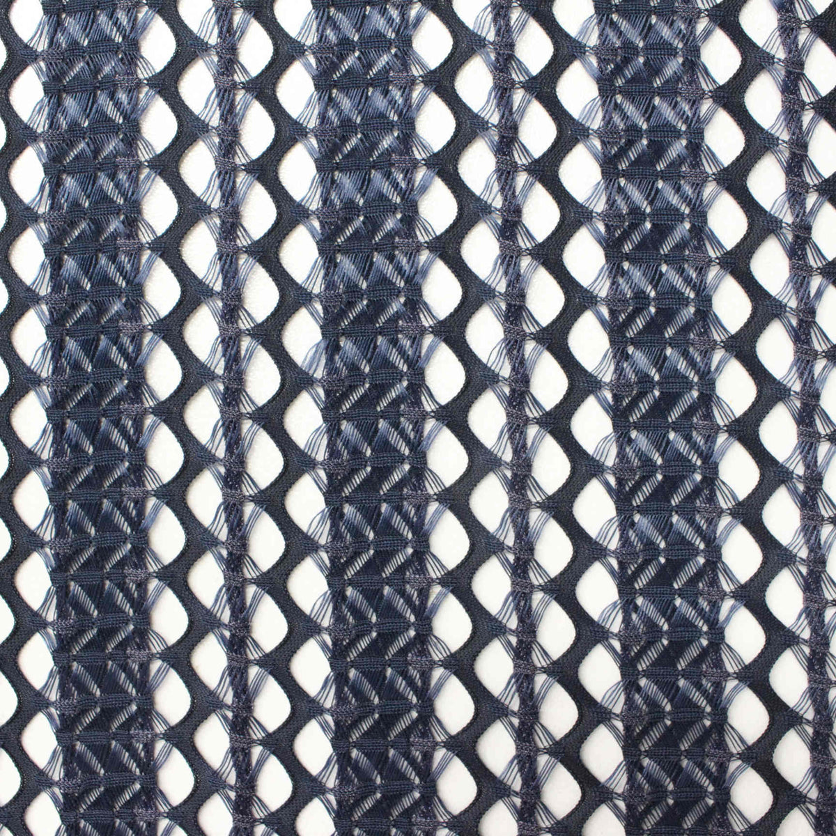Dark Blue Vertical-Stripe Jacquard, Polyester