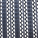 Dark Blue Vertical-Stripe Jacquard, Polyester