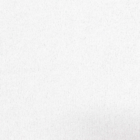 Polyester Metallic Stretch Chunky Knit Fabric, 180 gsm, 150 cm — White