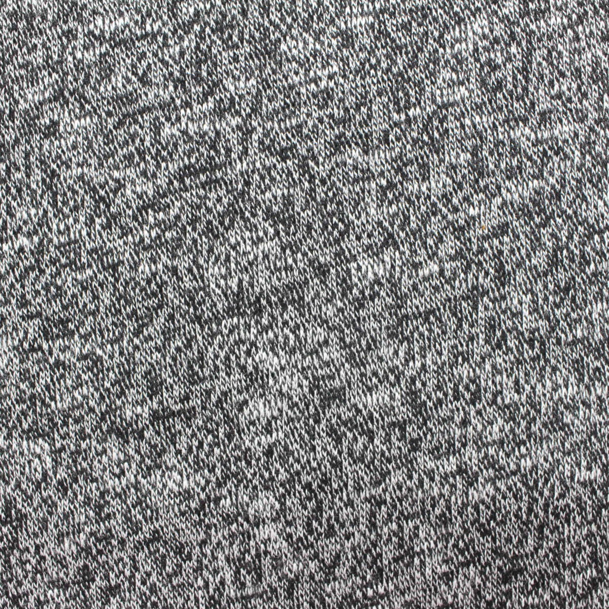 Black Marl Chunky Knit, Poly-Viscose, 274 gsm