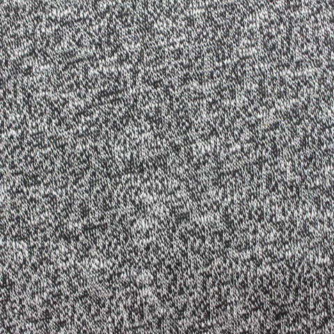 Black Marl Chunky Knit, Poly-Viscose, 274 gsm
