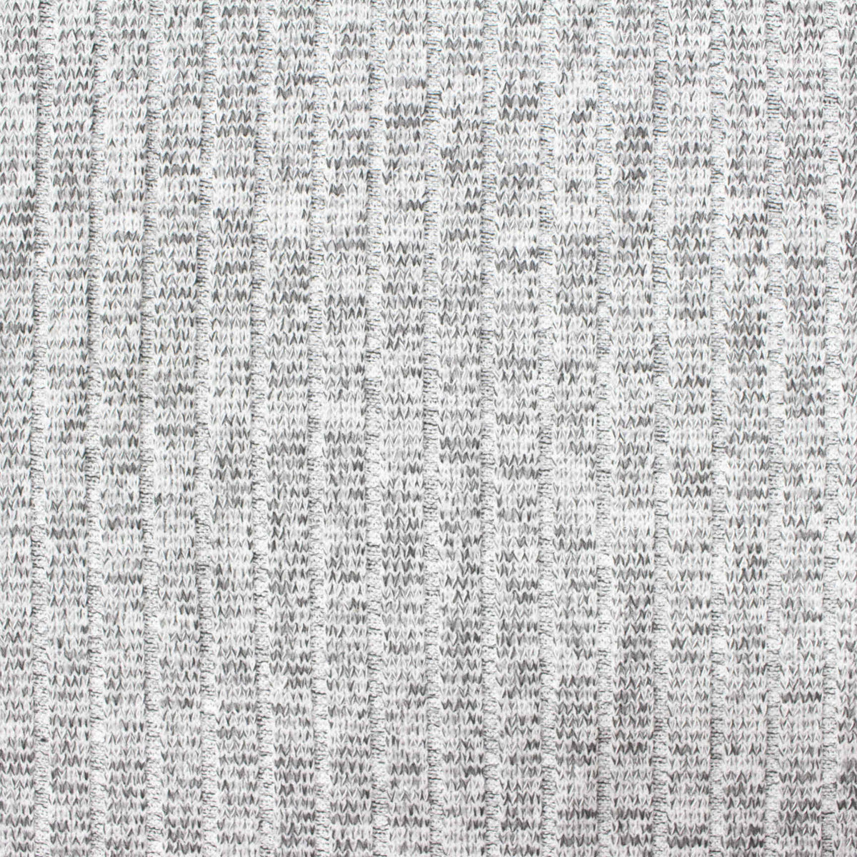 Dark Grey Marl Rib Knit, Poly-Viscose, 196 gsm