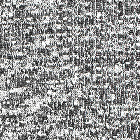Black Heathered-Marl Knit, Cotton-Poly
