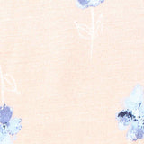 Blue Flowers Jersey Knit — texture