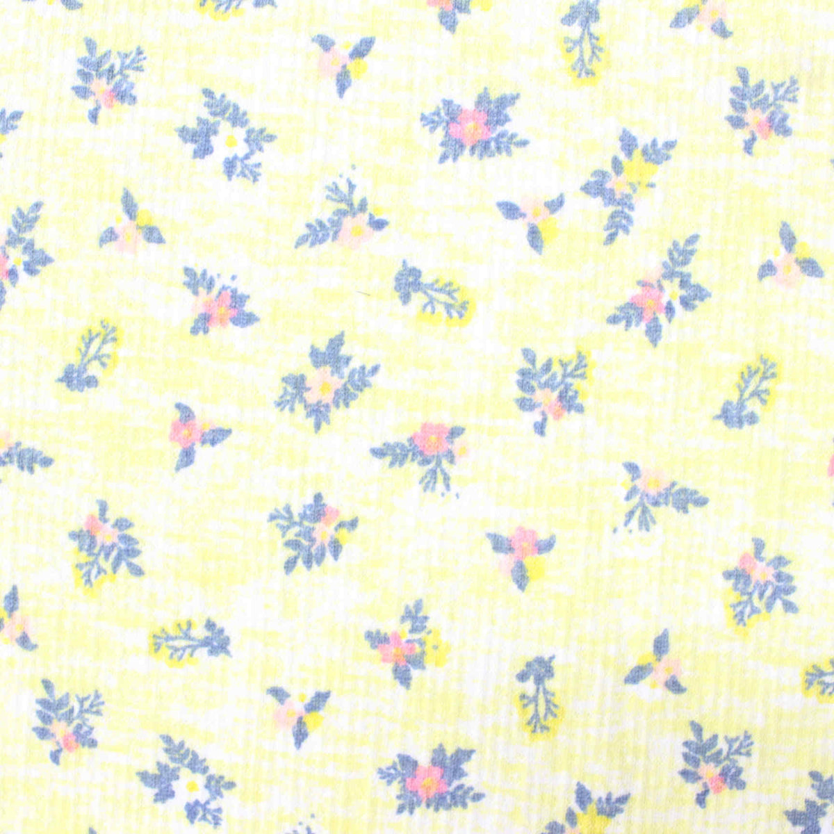 Pink Floral Crepe, Cotton-Poly, 198 gsm