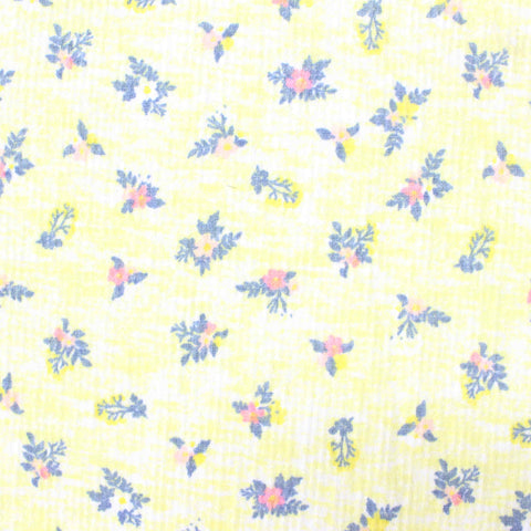 Pink Floral Crepe, Cotton-Poly, 198 gsm