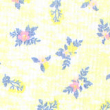 Pink Floral Crepe, Cotton-Poly — texture