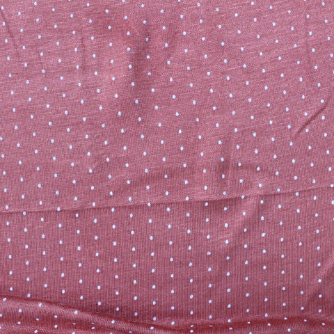 White Dots Jersey Knit, 148 gsm