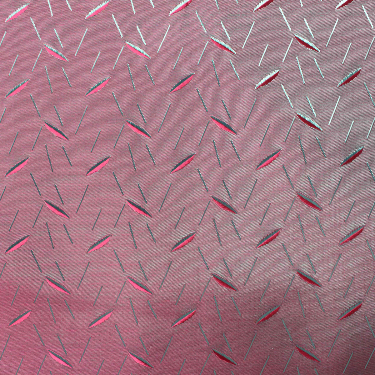 Grey Dashes Jacquard, Poly-Viscose