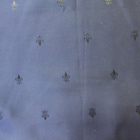 Jacquard Polyester Viscose Woven Fabric, 91 gsm — Blue