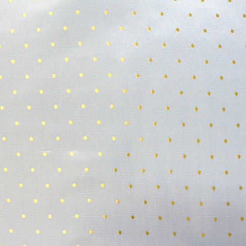 Gold Dots Jacquard, Poly-Viscose