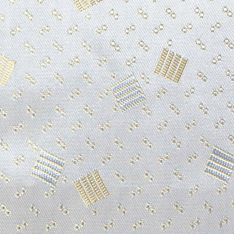Gold Squares Jacquard, Poly-Viscose