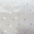 Gold Squares Jacquard, Poly-Viscose