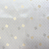 Gold Squares Jacquard, Poly-Viscose
