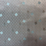 Blue Squares Jacquard, Poly-Viscose